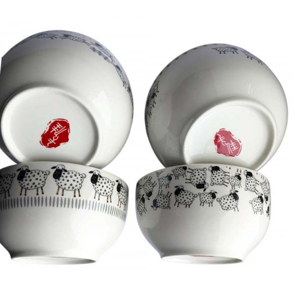 Набор тарелок глубоких 480 мл 4 шт.