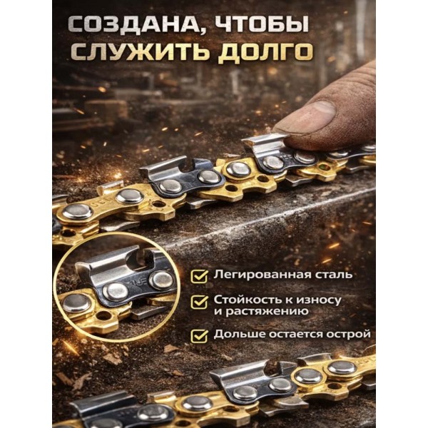 Цепь для цепной пилы 15 см