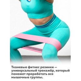 Резинка для фитнеса текстильная