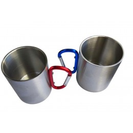 Кружка походная с карабином 300 мл