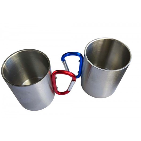 Кружка походная с карабином 300 мл