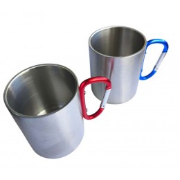 Кружка походная с карабином 300 мл