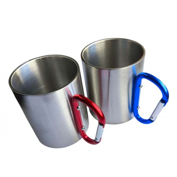 Кружка походная с карабином 300 мл